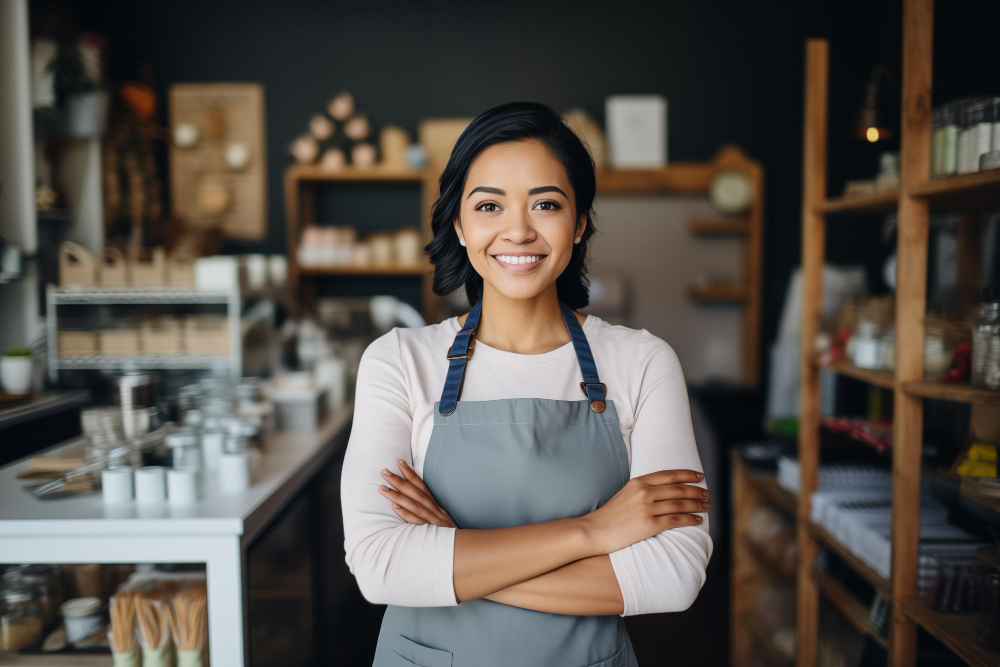 Emprendedora asegurada
